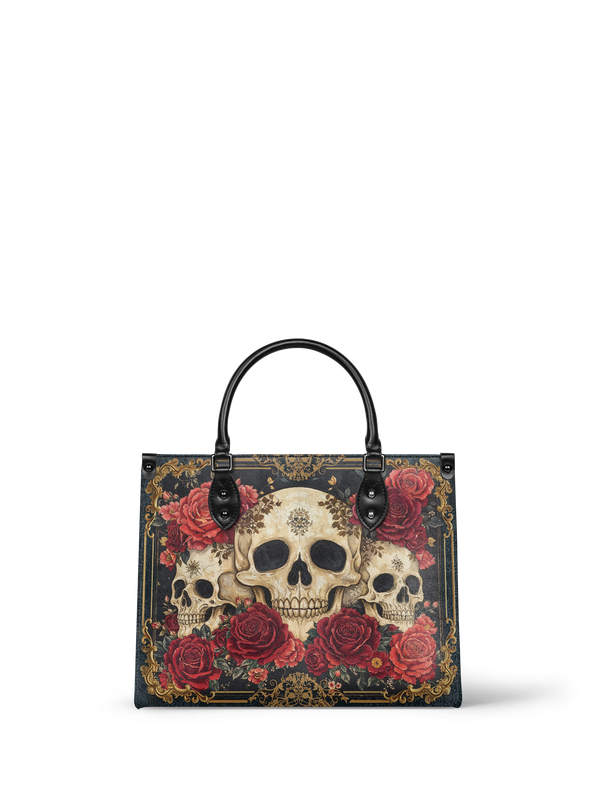"Bloodrose" - Black Interior - Leather Handbag