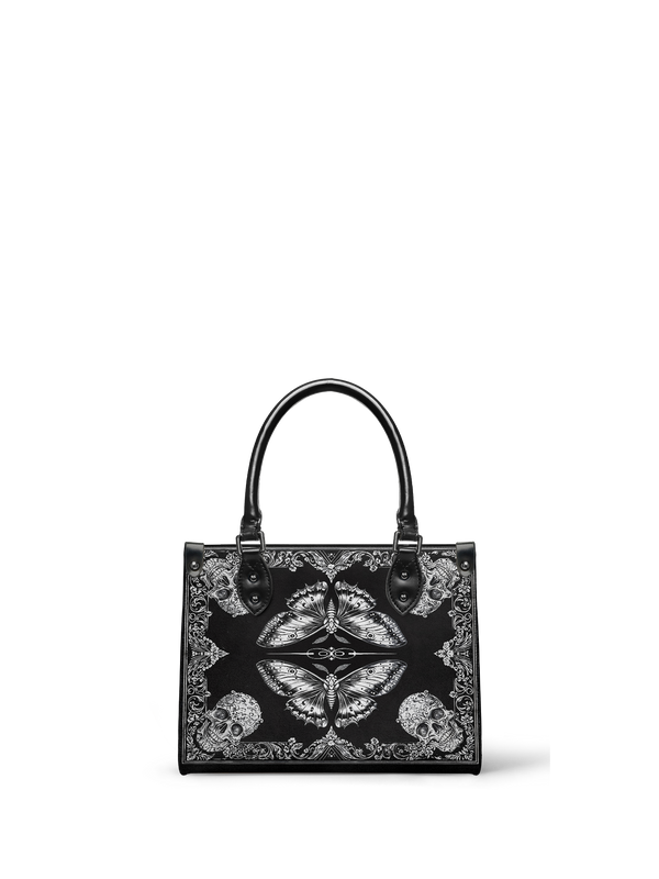 "Mothwing" - Black Interior - Small Leather Handbag