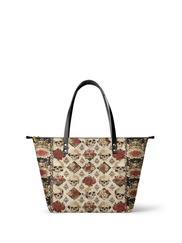 "Mournaire" Leather Tote Bag
