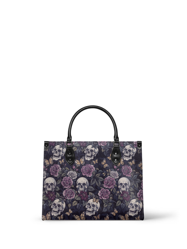 "Noctaflora" - Black Interior - Leather Handbag