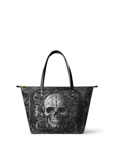 "Obscuria" Leather Tote Bag