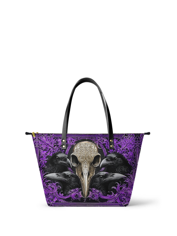 "Corvexia" Leather Tote Bag