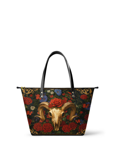 "Rosethorn" Leather Tote Bag