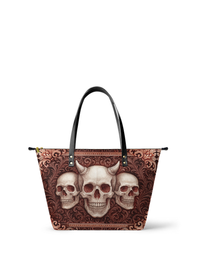 "Triskelion" Leather Tote Bag