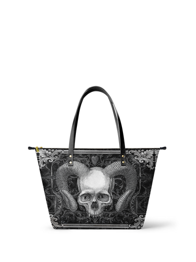 "Grimcrown" Leather Tote Bag