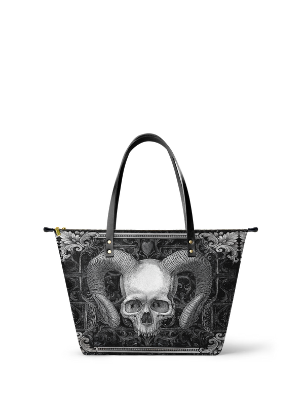 "Grimcrown" Leather Tote Bag