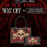 "Bloodrose" Poison Ivy Small Leather Bag Deal