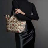 "Mournaire" Leather Tote Bag