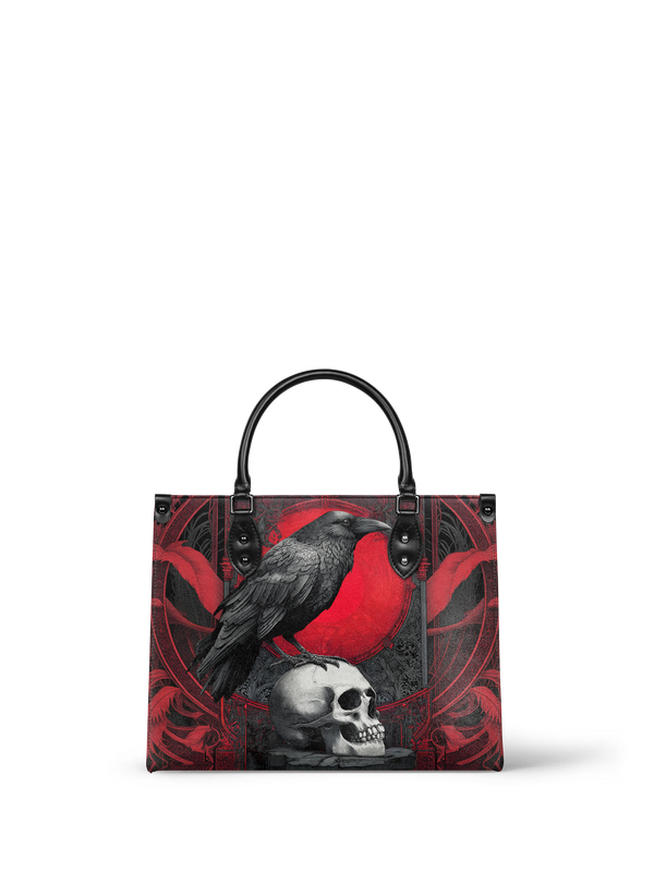 "Bloodraven" - Red Interior - Leather Handbag