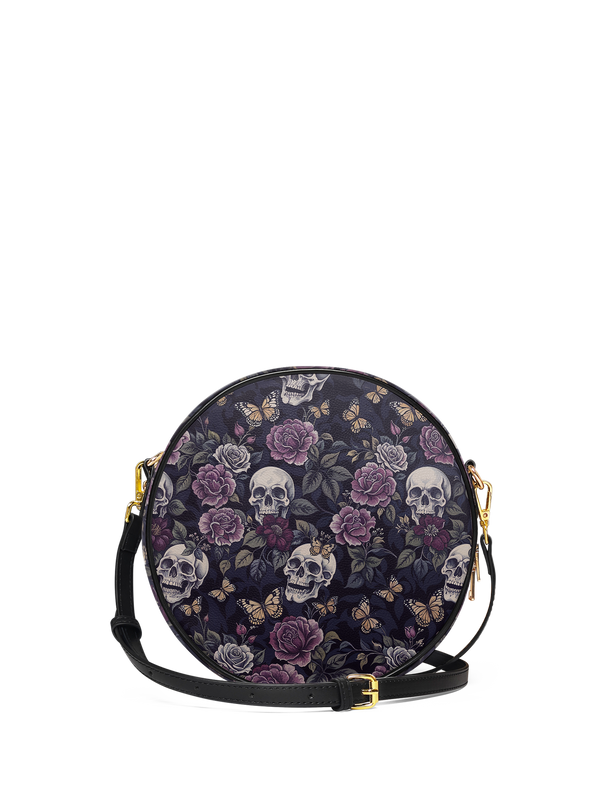 "Noctaflora" Circle Crossbody Bag