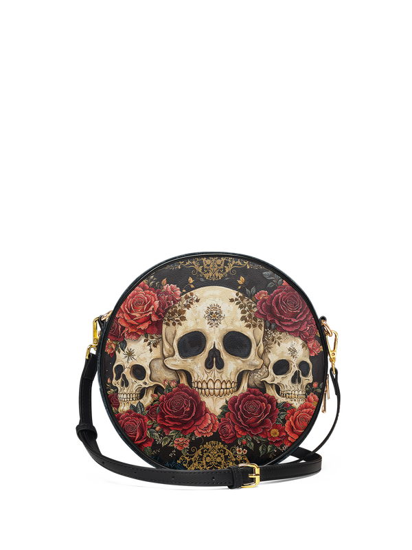 "Bloodrose" Circle Crossbody Bag