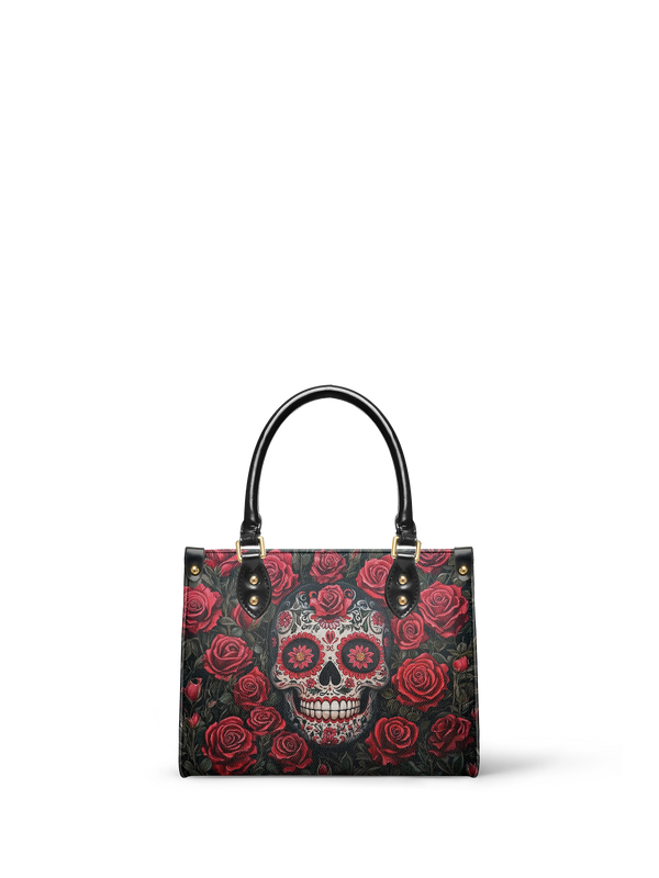 "La Roja" - Yellow Interior - Small Leather Handbag