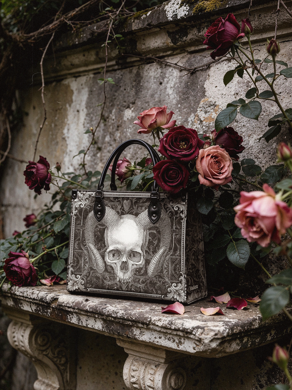 "Grimcrown" - Black Interior - Leather Handbag