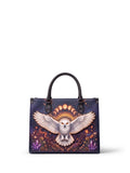"Strixaria" Applique Leather Handbag