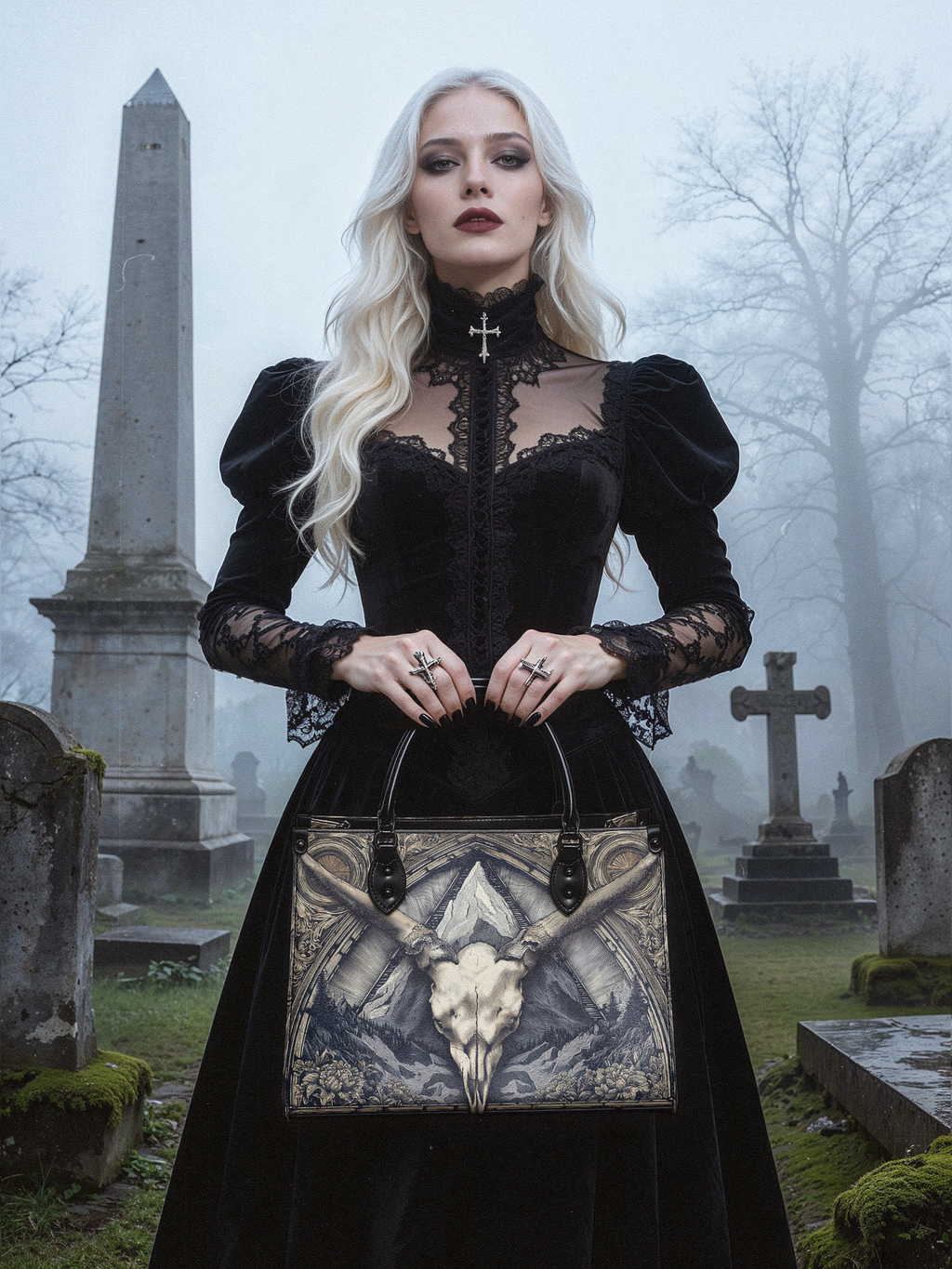 "Altarhorn" - Black Interior - Leather Handbag
