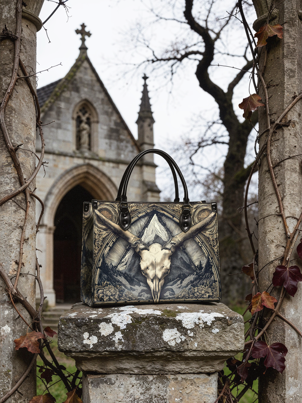 "Altarhorn" - Black Interior - Leather Handbag