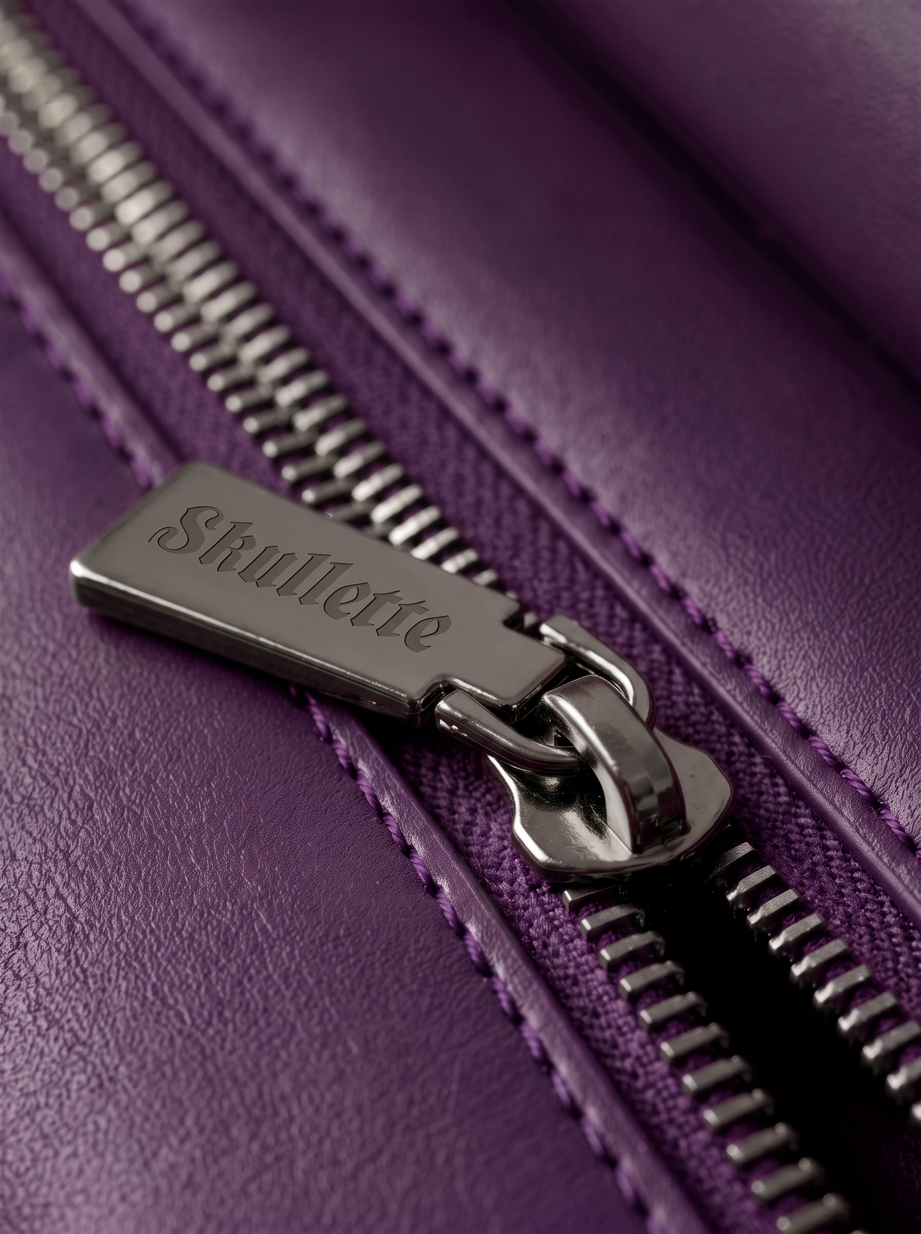 "Amethare" Applique Leather Handbag