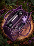 "Amethare" Applique Leather Handbag