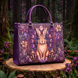 "Amethare" Applique Leather Handbag Pre-order