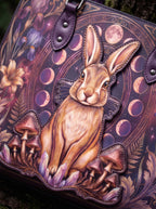 "Amethare" Applique Leather Handbag