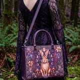 "Amethare" Applique Leather Handbag Pre-order