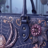 "Aranella" Applique Leather Handbag Pre-order