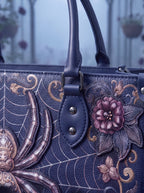 "Aranella" Applique Leather Handbag