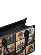 "Blacklitany" - Red Interior - Leather Handbag