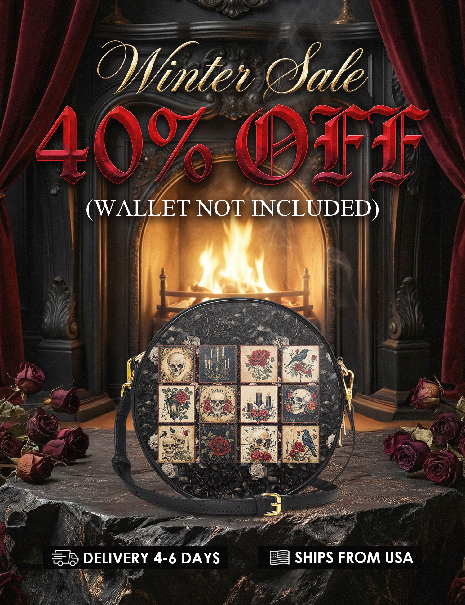 "Blacklitany" Circle Crossbody Bag Deal