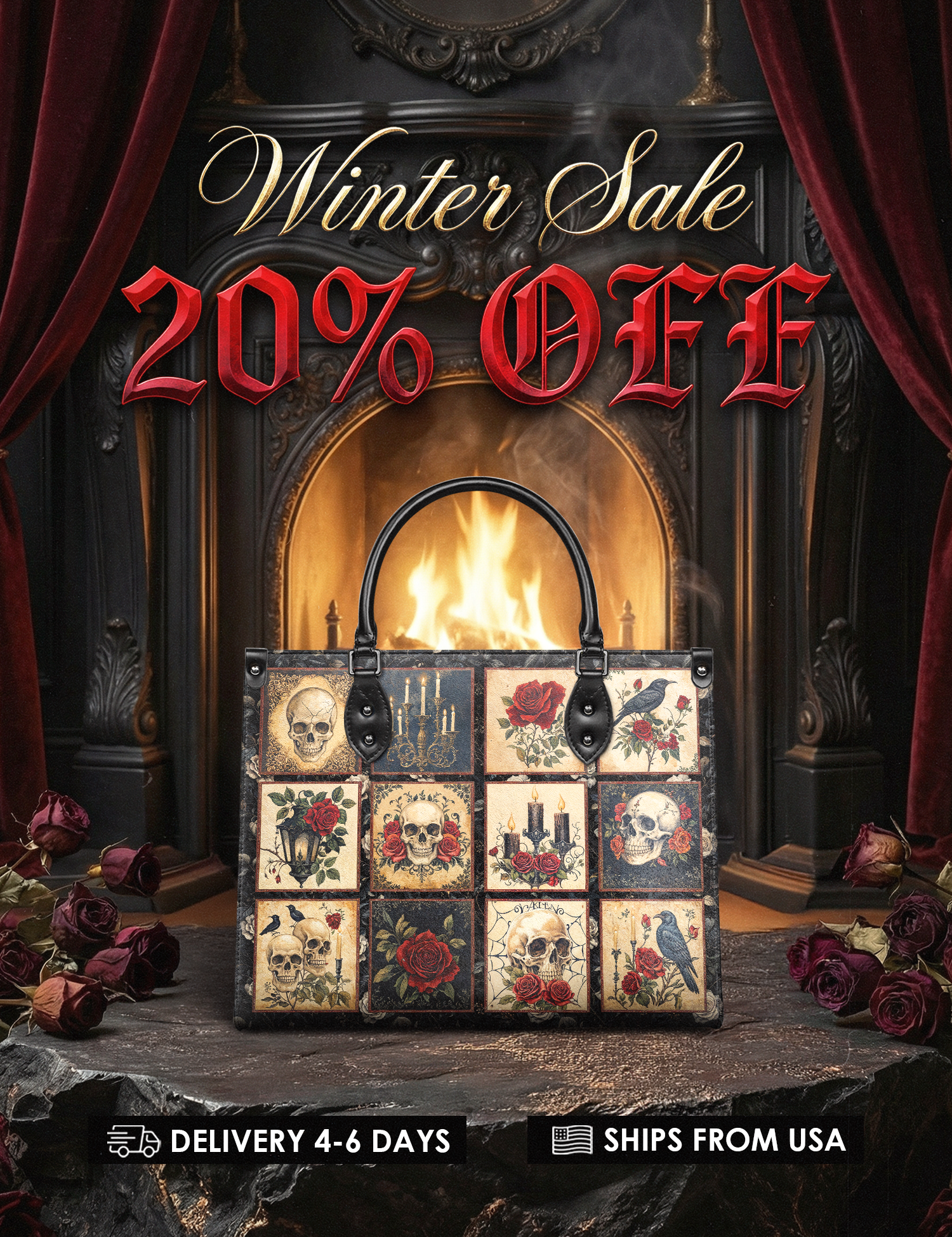 "Blacklitany" Leather Handbag Deal