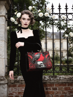 "Bloodraven" - Red Interior - Leather Handbag
