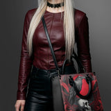 "Bloodraven" - Red Interior - Leather Handbag