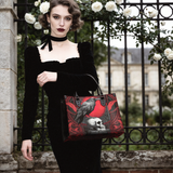 "Bloodraven" - Red Interior - Leather Handbag