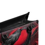 "Bloodraven" - Red Interior - Leather Handbag