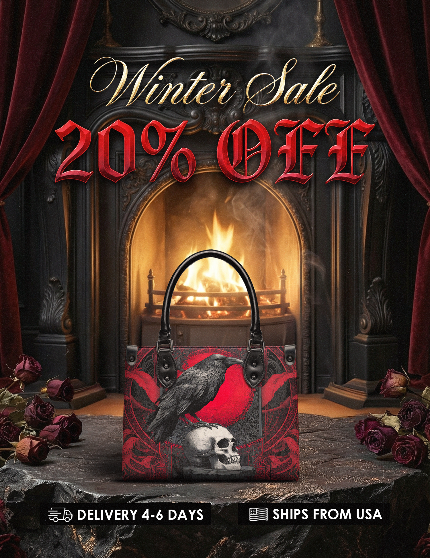 "Bloodraven" Small Leather Bag Deal