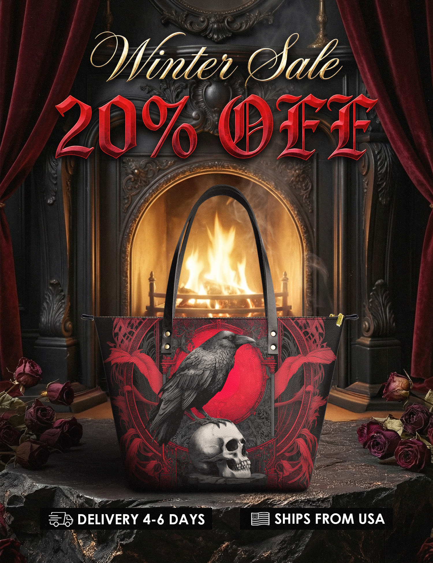 "Bloodraven" Leather Tote Bag Deal