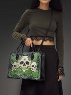 "Bloodrose" Poison Ivy - Black Interior - Leather Handbag