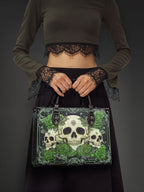 "Bloodrose" Poison Ivy - Black Interior - Leather Handbag