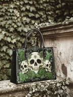 "Bloodrose" Poison Ivy - Black Interior - Leather Handbag