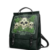 "Bloodrose" Poison Ivy Leather Backpack