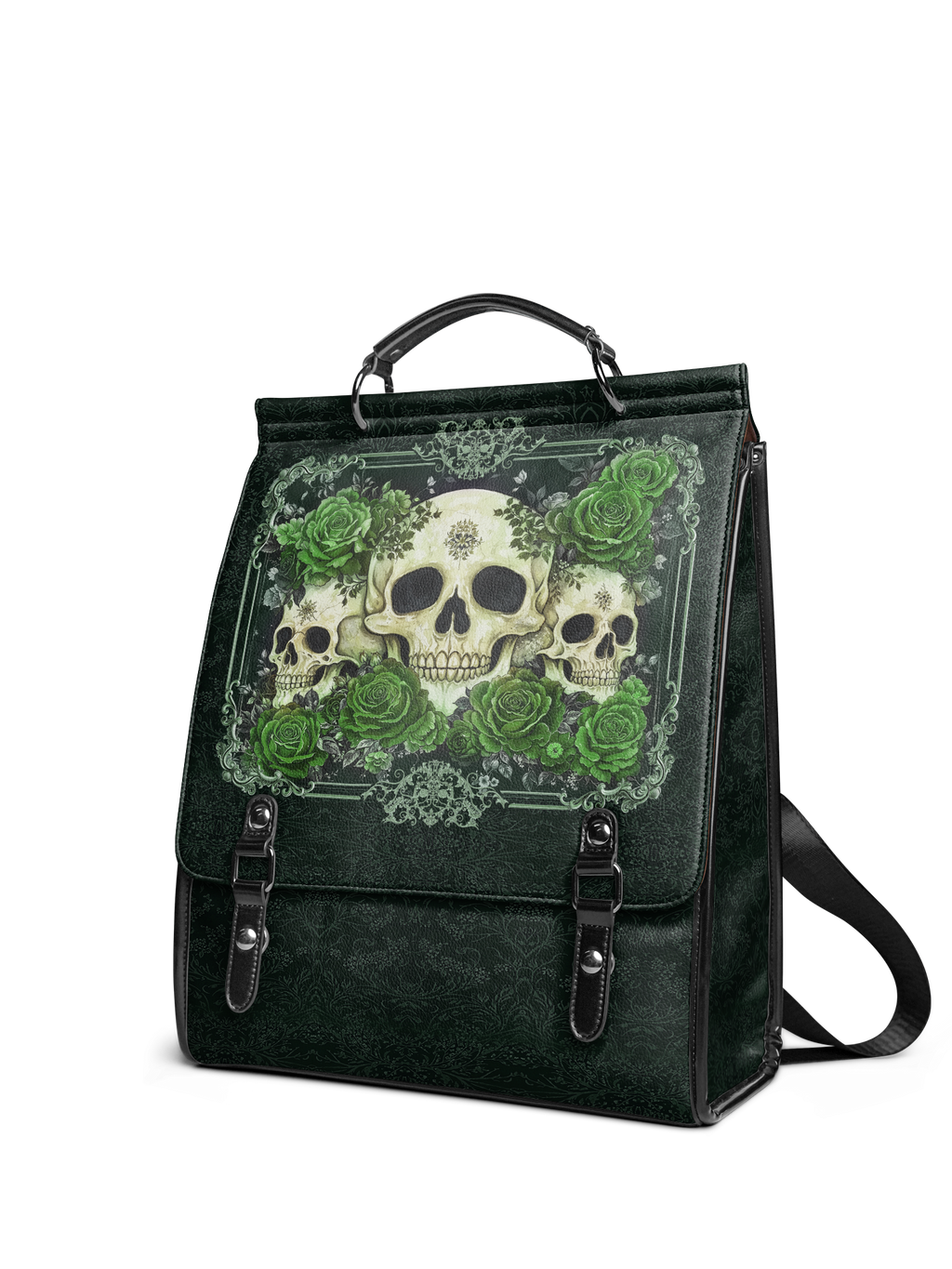 "Bloodrose" Poison Ivy Leather Backpack