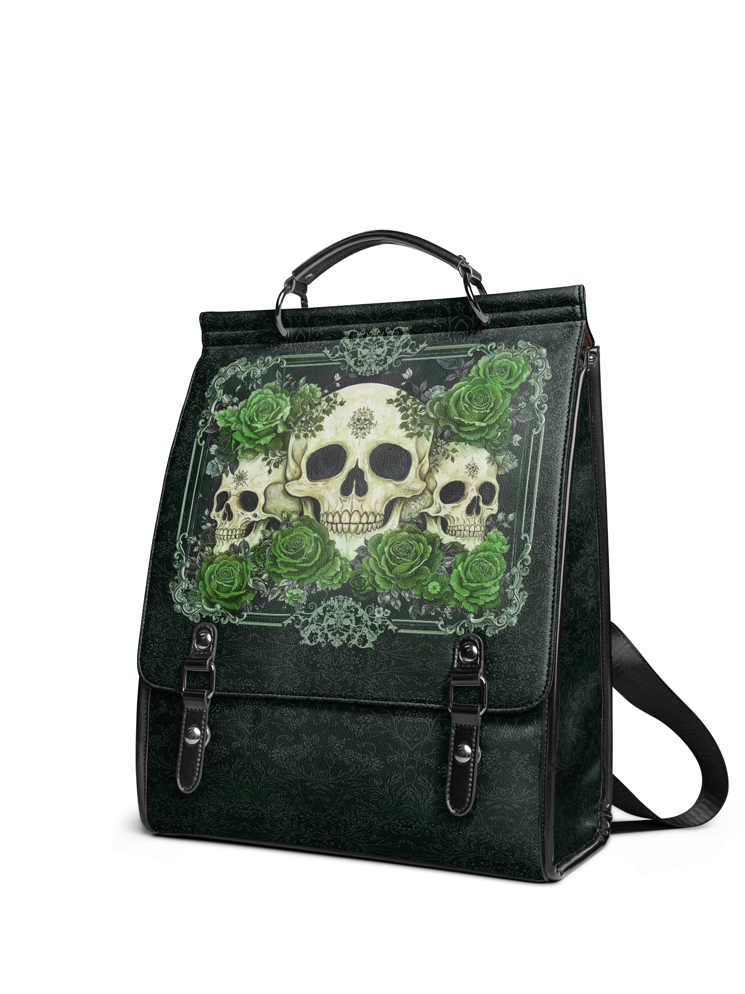 "Bloodrose" Poison Ivy Leather Backpack