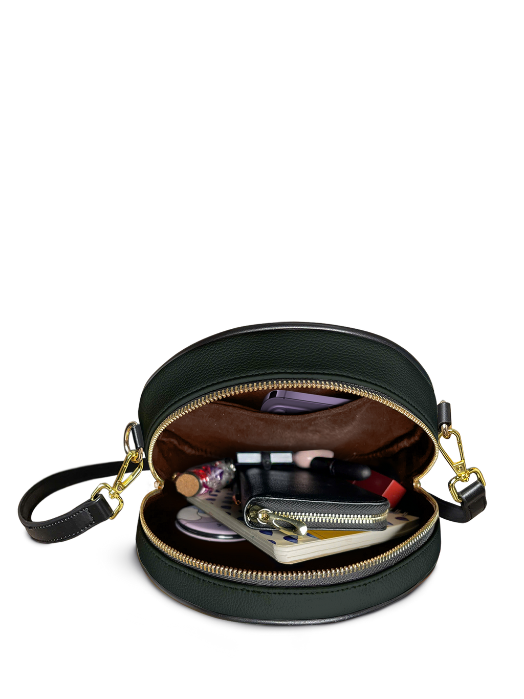 "Bloodrose" Poison Ivy Circle Crossbody Bag