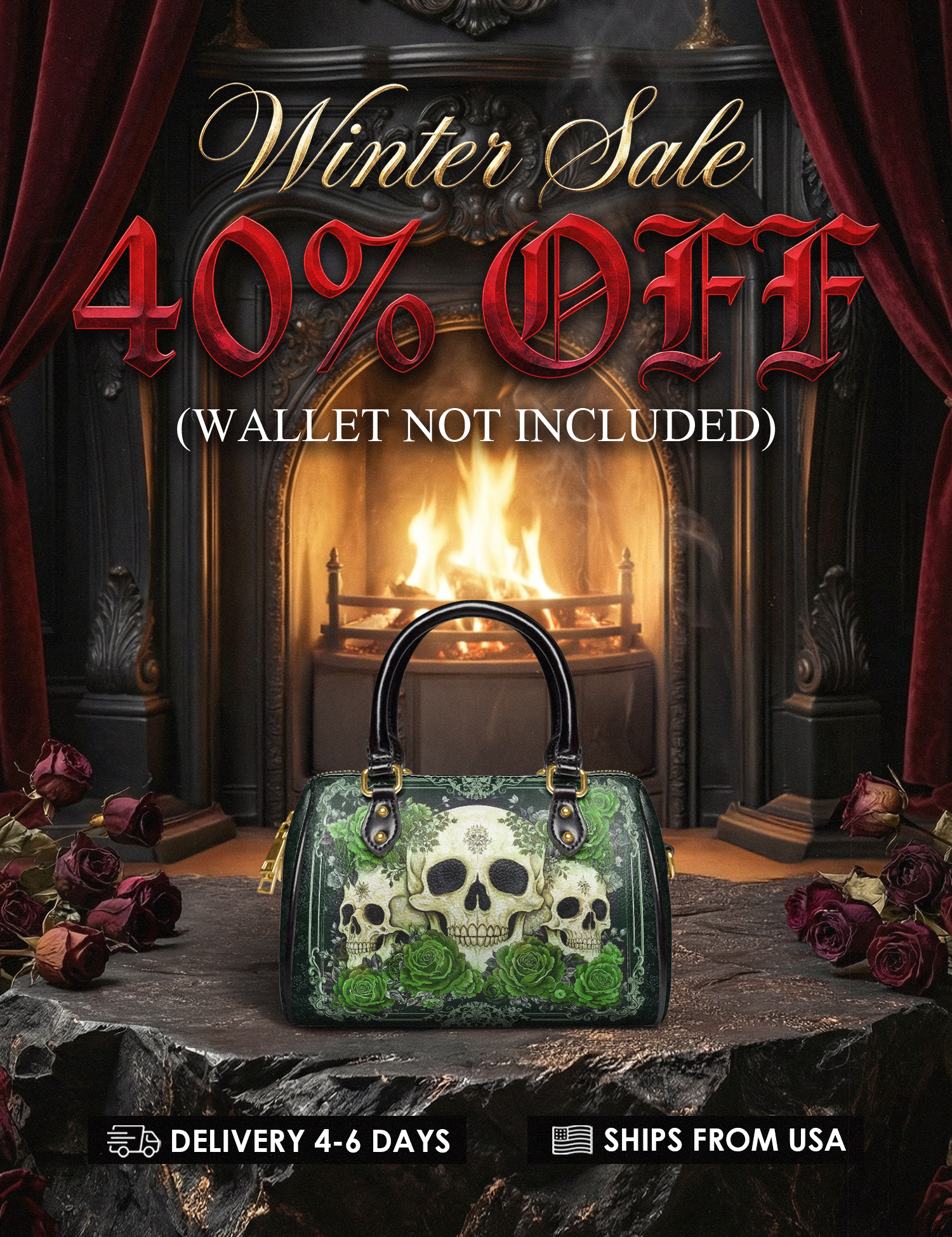 "Bloodrose" Poison Ivy Mini Satchel Deal