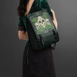 "Bloodrose" Poison Ivy Leather Backpack