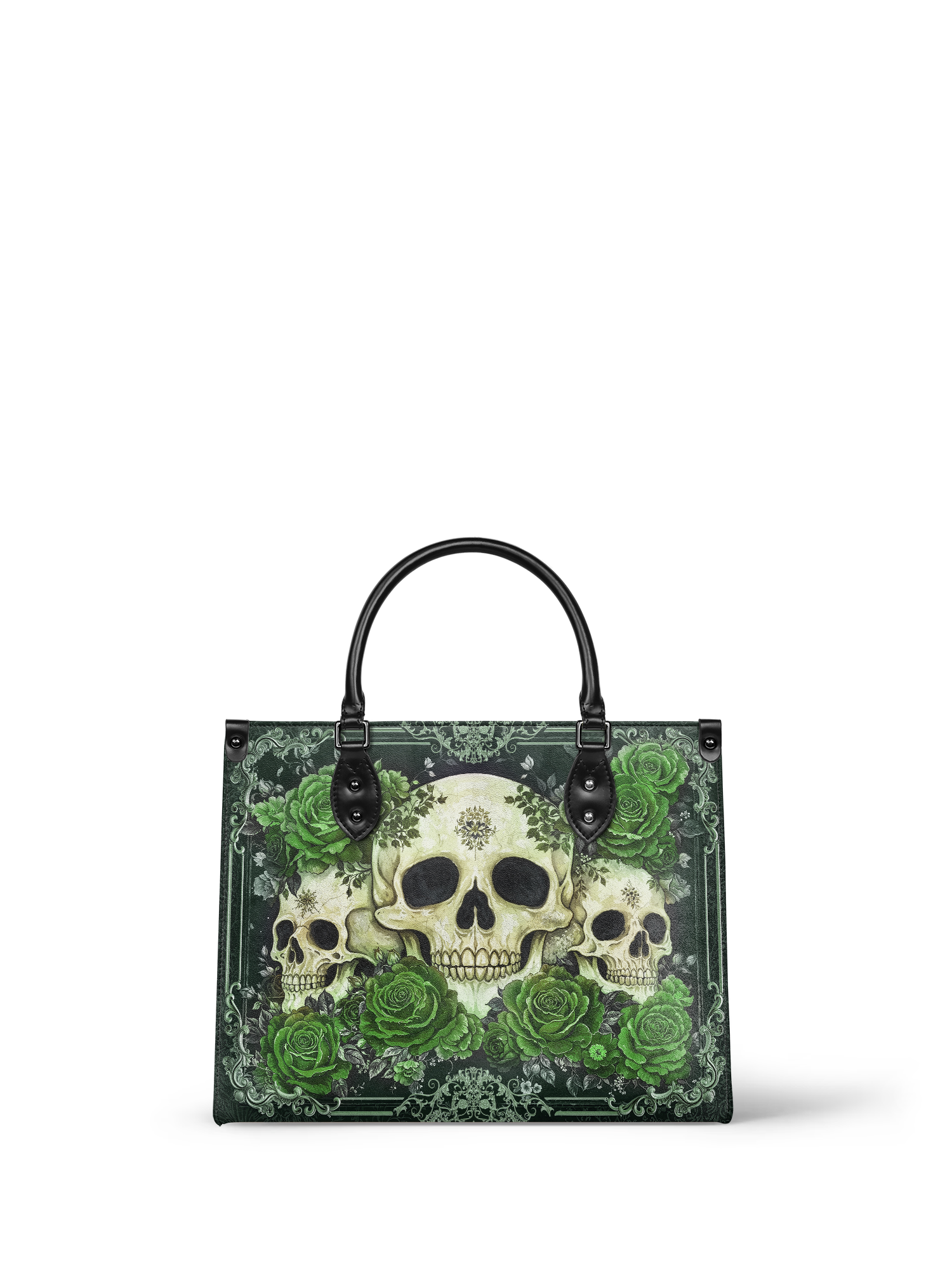 "Bloodrose" Poison Ivy - Black Interior - Leather Handbag