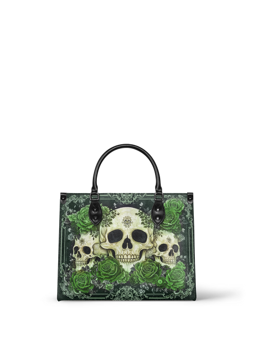 "Bloodrose" Poison Ivy - Black Interior - Leather Handbag