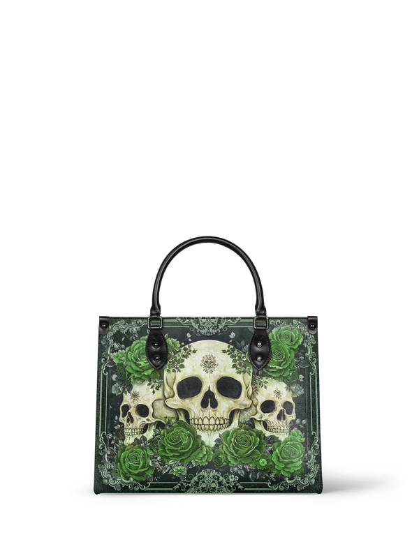 "Bloodrose" Poison Ivy - Black Interior - Leather Handbag