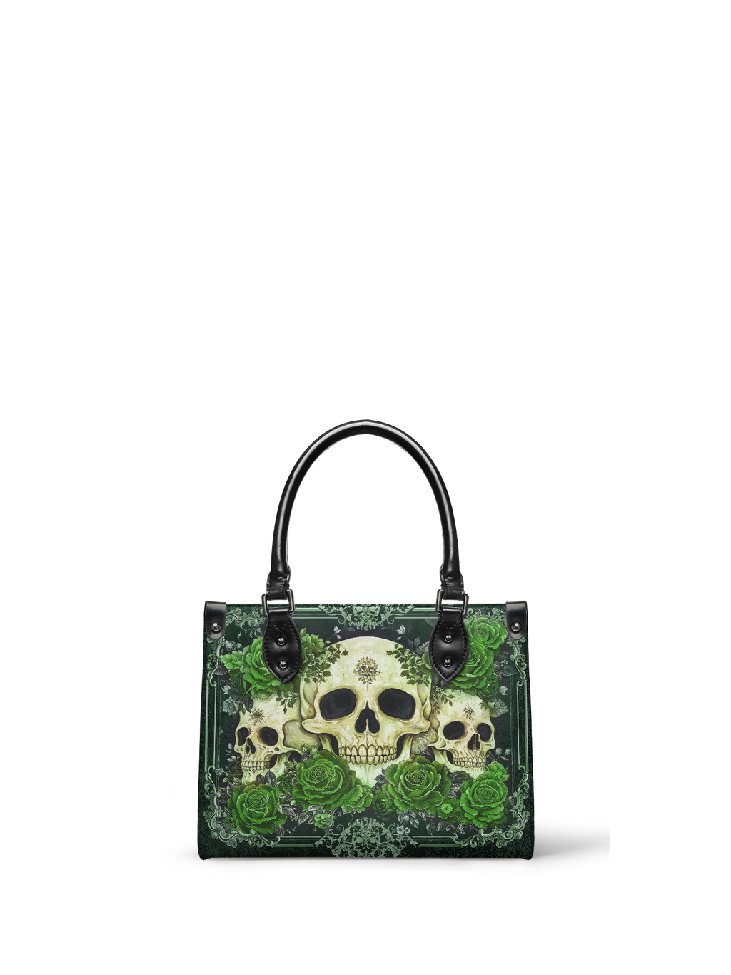 "Bloodrose" Poison Ivy - Black Interior - Small Leather Handbag
