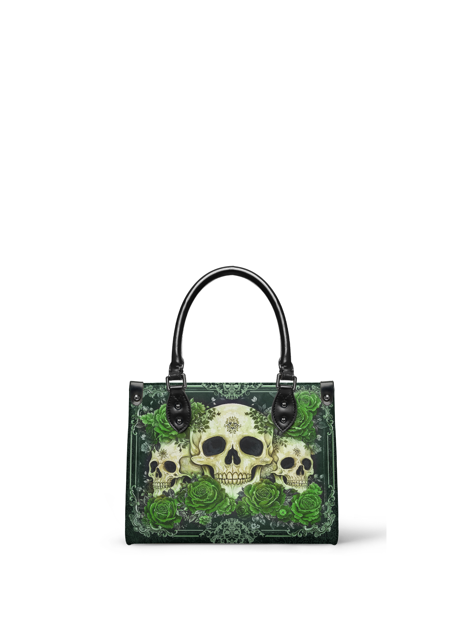 "Bloodrose" Poison Ivy - Black Interior - Small Leather Handbag